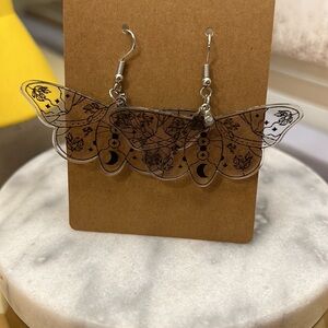 Celestial Moth Earrings